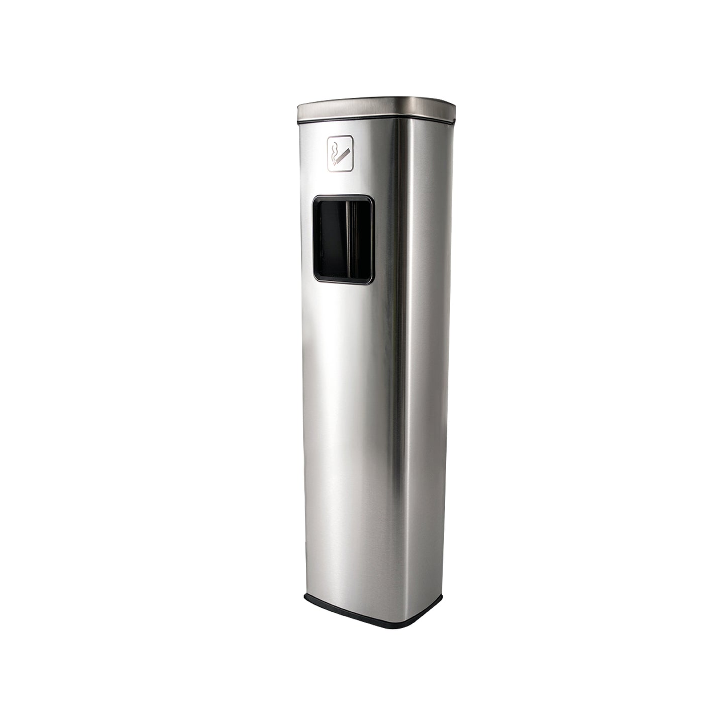 Brasq - Afvalbak met asbak 20 liter at400 rvs