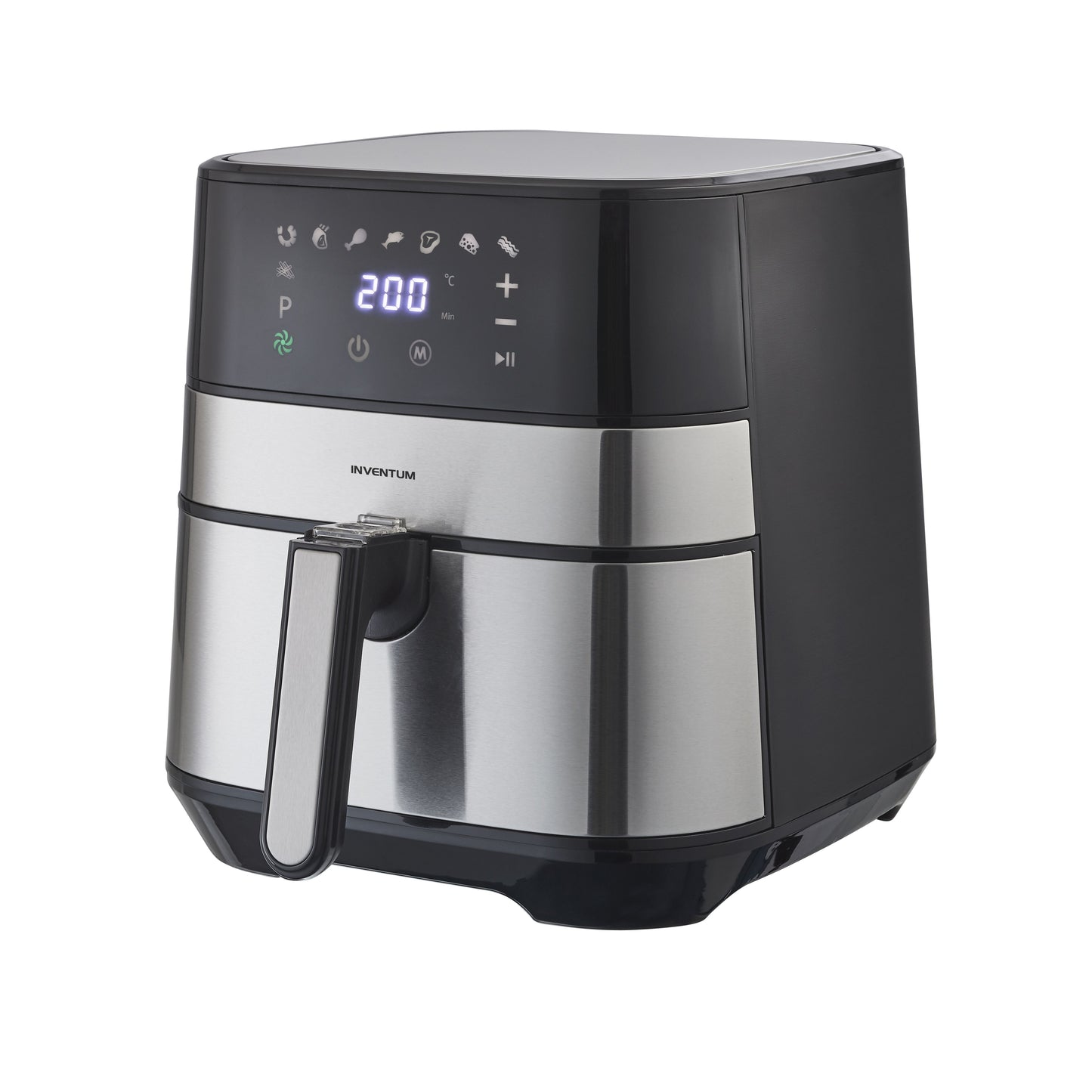 Inventum - Airfryer 5 Liter schwarzer Edelstahl
