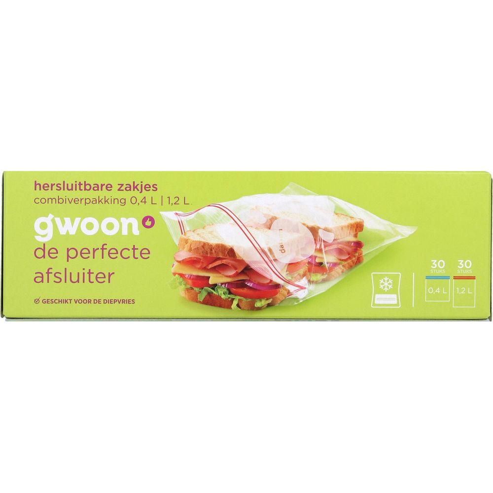 G'woon - Sachet refermable 30 x 0,4l et 30 x 1,2l