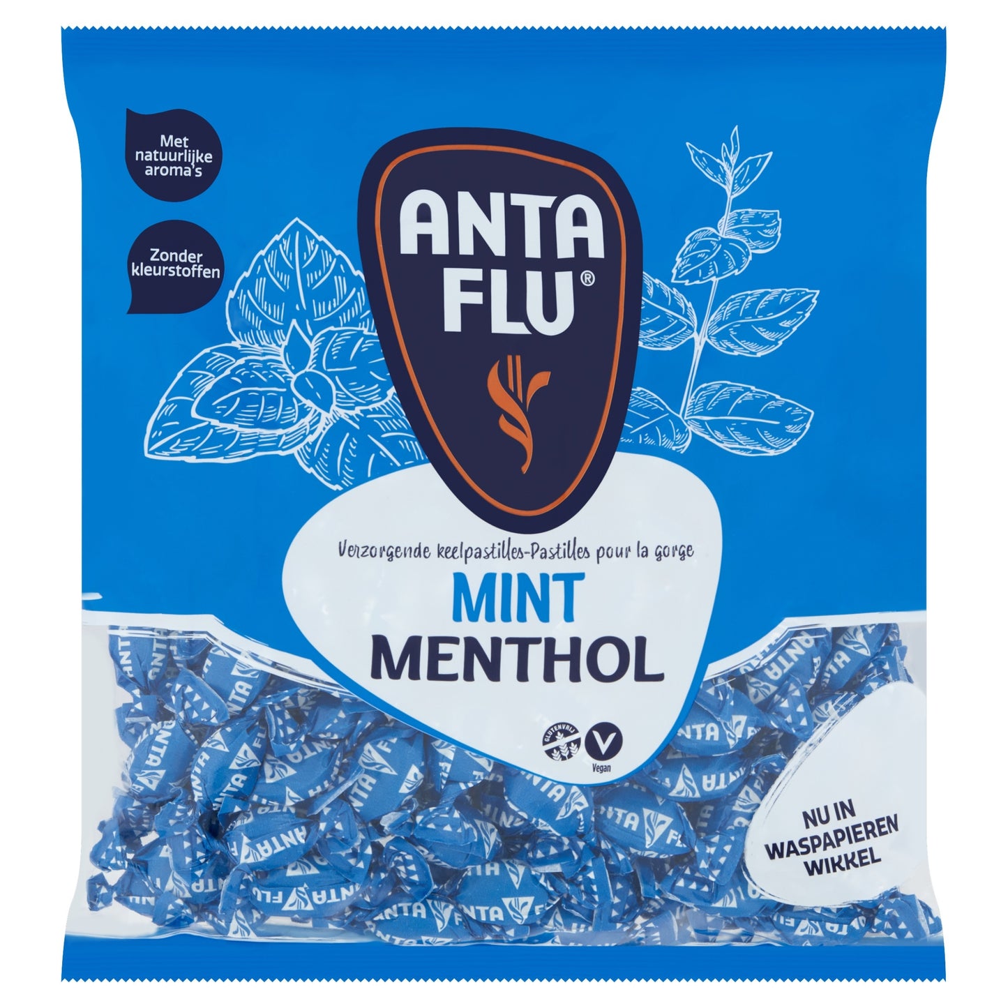 Anta Flu - Keelpastilles mint zak 1 kilogram | 5 stuks