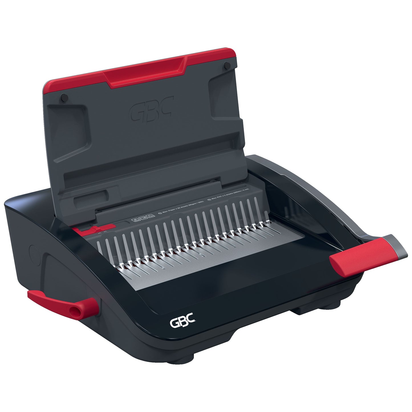 GBC - CombBind CB20 Kambindmachine 240 vel Zwart, Rood