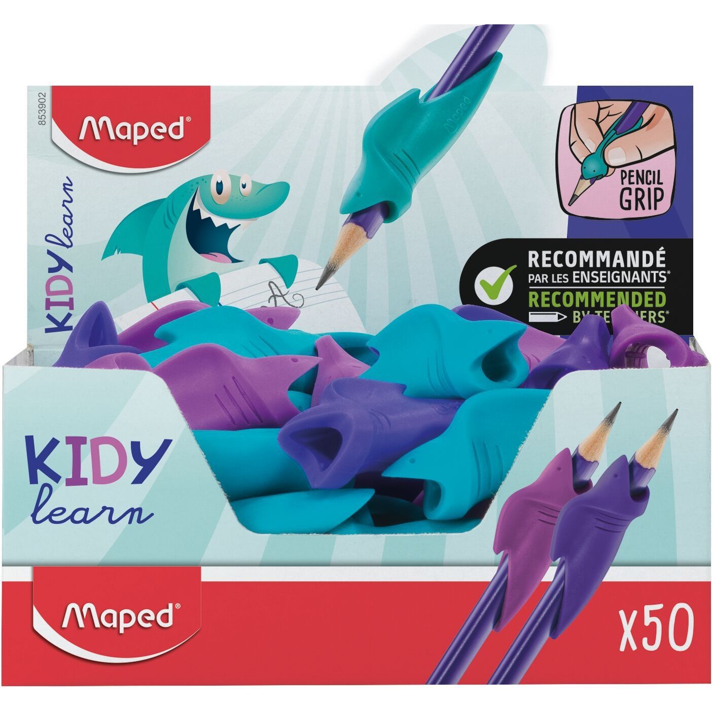 Maped - Vingergrip Kidy Learn display à 50 stuks assorti