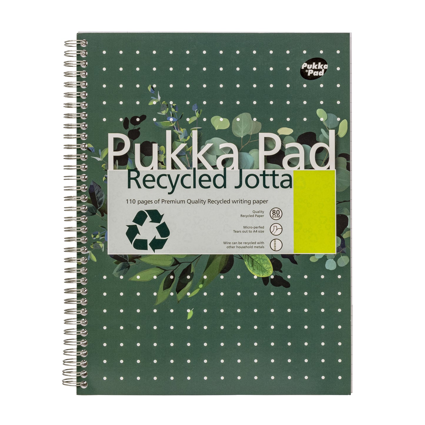 Pukka Pad - Bloc bloc collège jotta recyc a4 ligne 110 pages