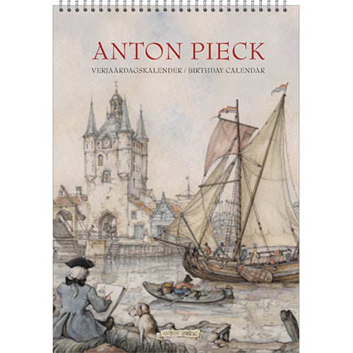 Anton Pieck - Calendrier d'anniversaire Vue du port A4