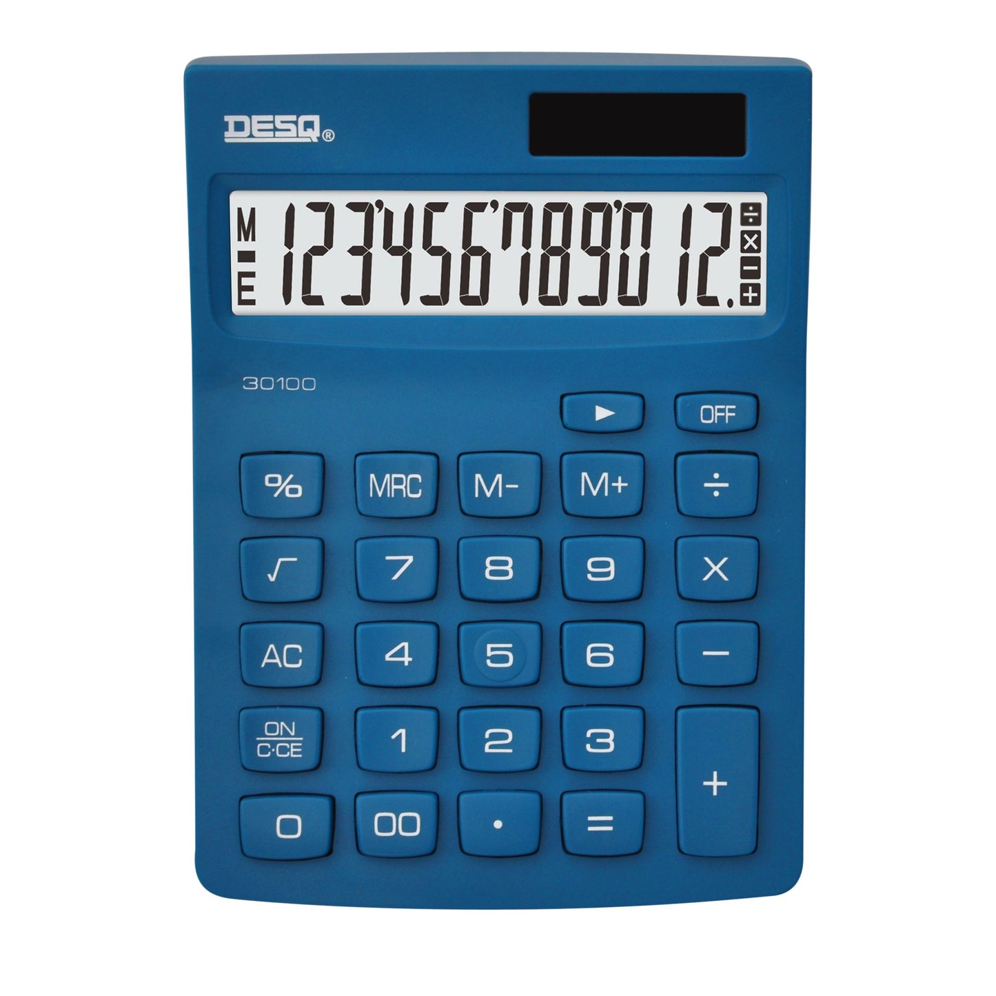 Desq - Calculatrice compacte marine | 10 pièces