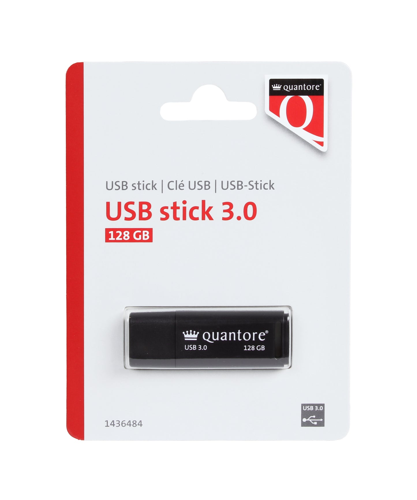 Quantore - Clé USB 128Go 3.0 noire