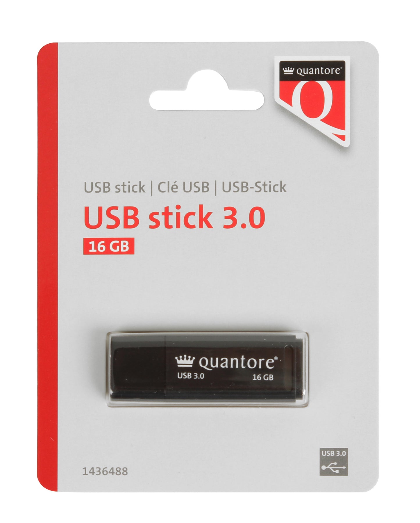 Quantore - Clé USB 16Go 3.0 noire