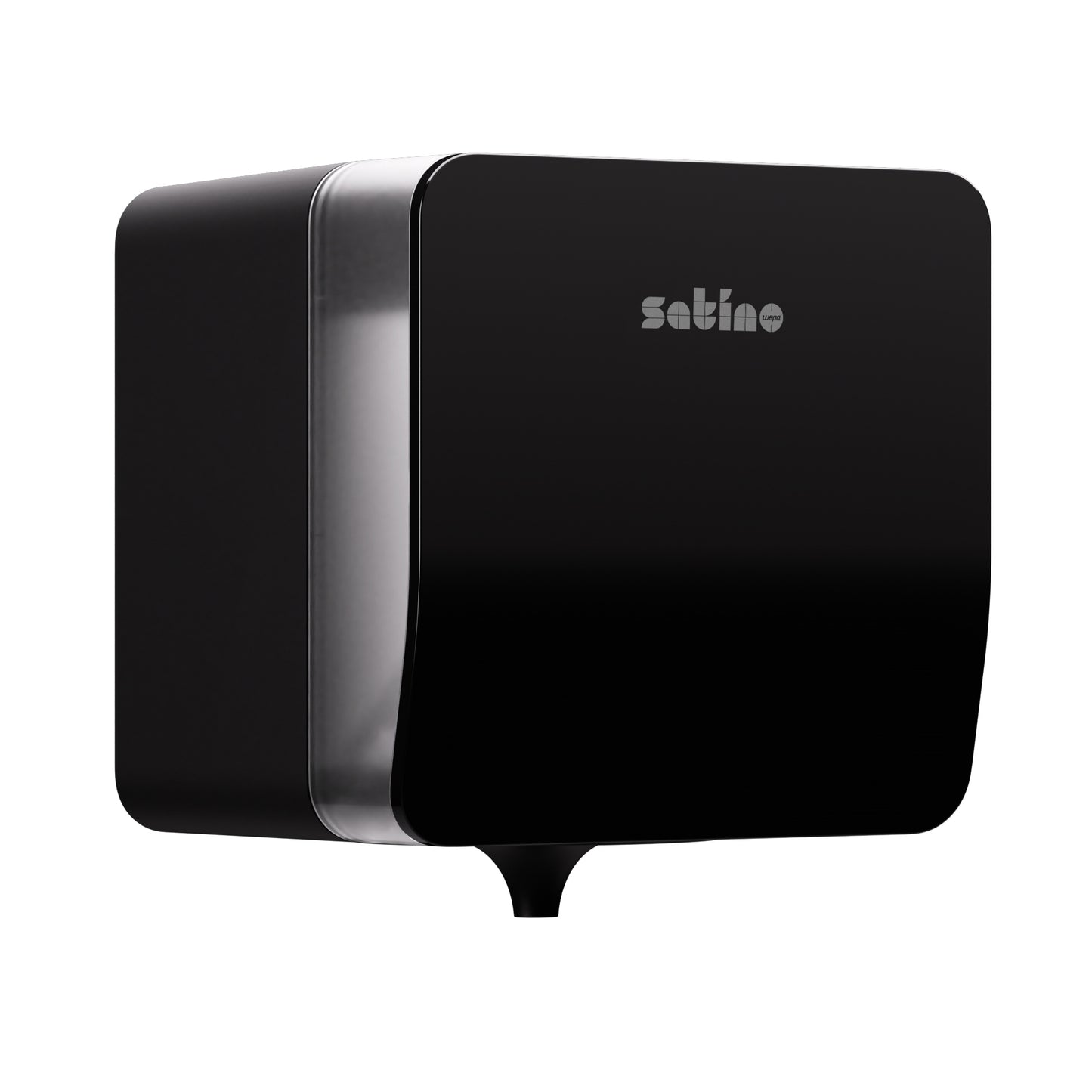 Satino by WEPA - Poetspapierdispenser Satino CF1 Hyginity Plus medium zwart 333417