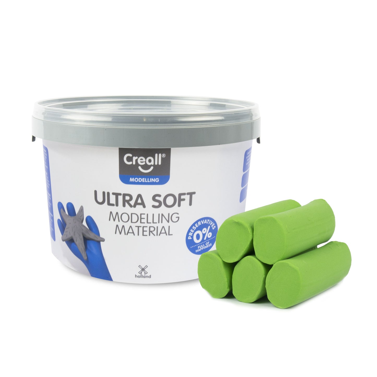 Creall - Argile play-it ultra douce vert vif 1100gr