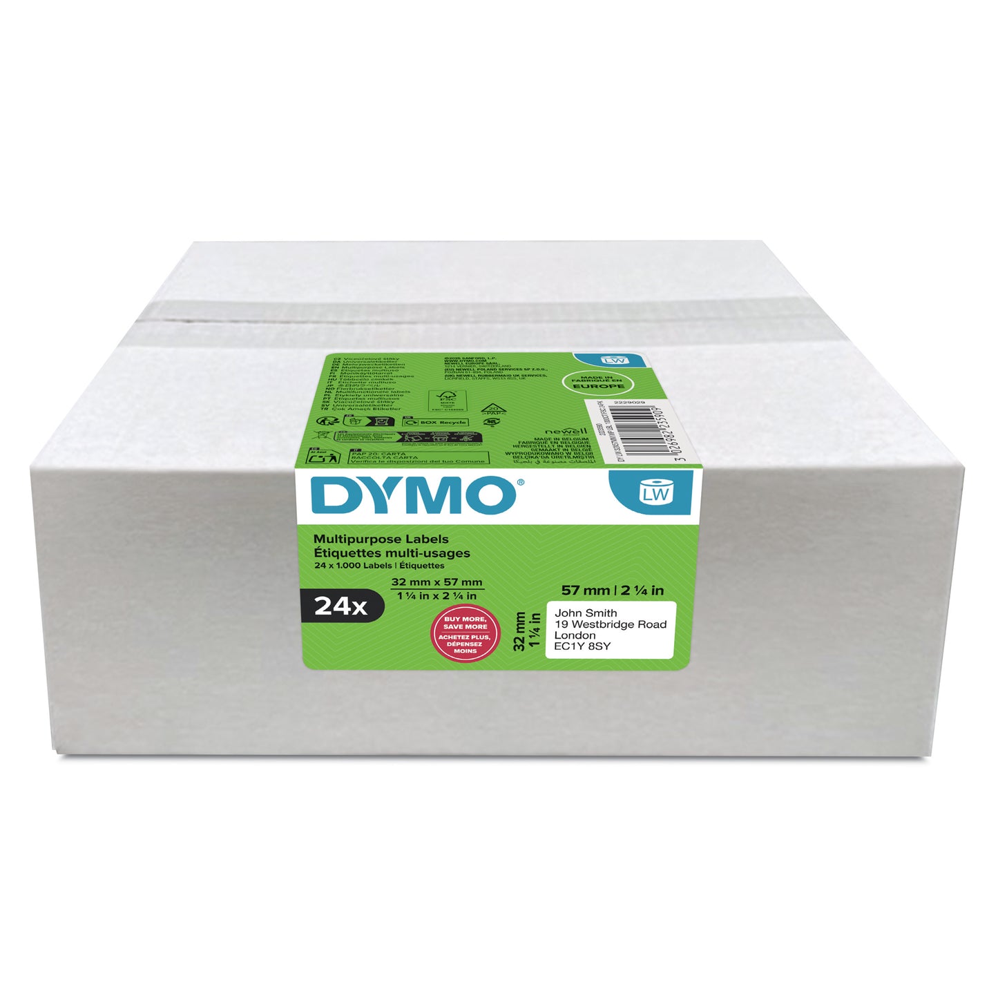 Dymo - Etiket labelwriter multifunctioneel 32x57 24s