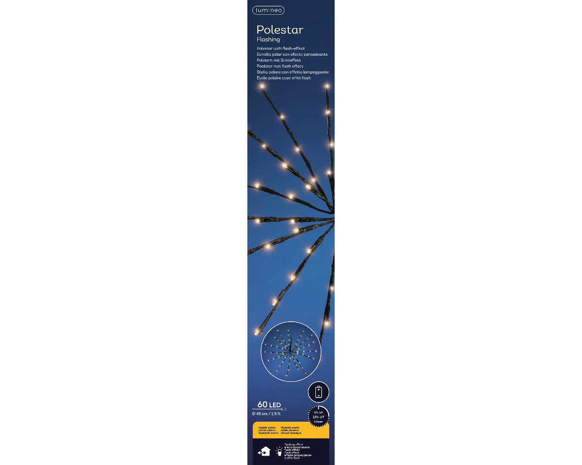 Lumineo - Guirlandes de Noël LED Étoile du Nord 46cm