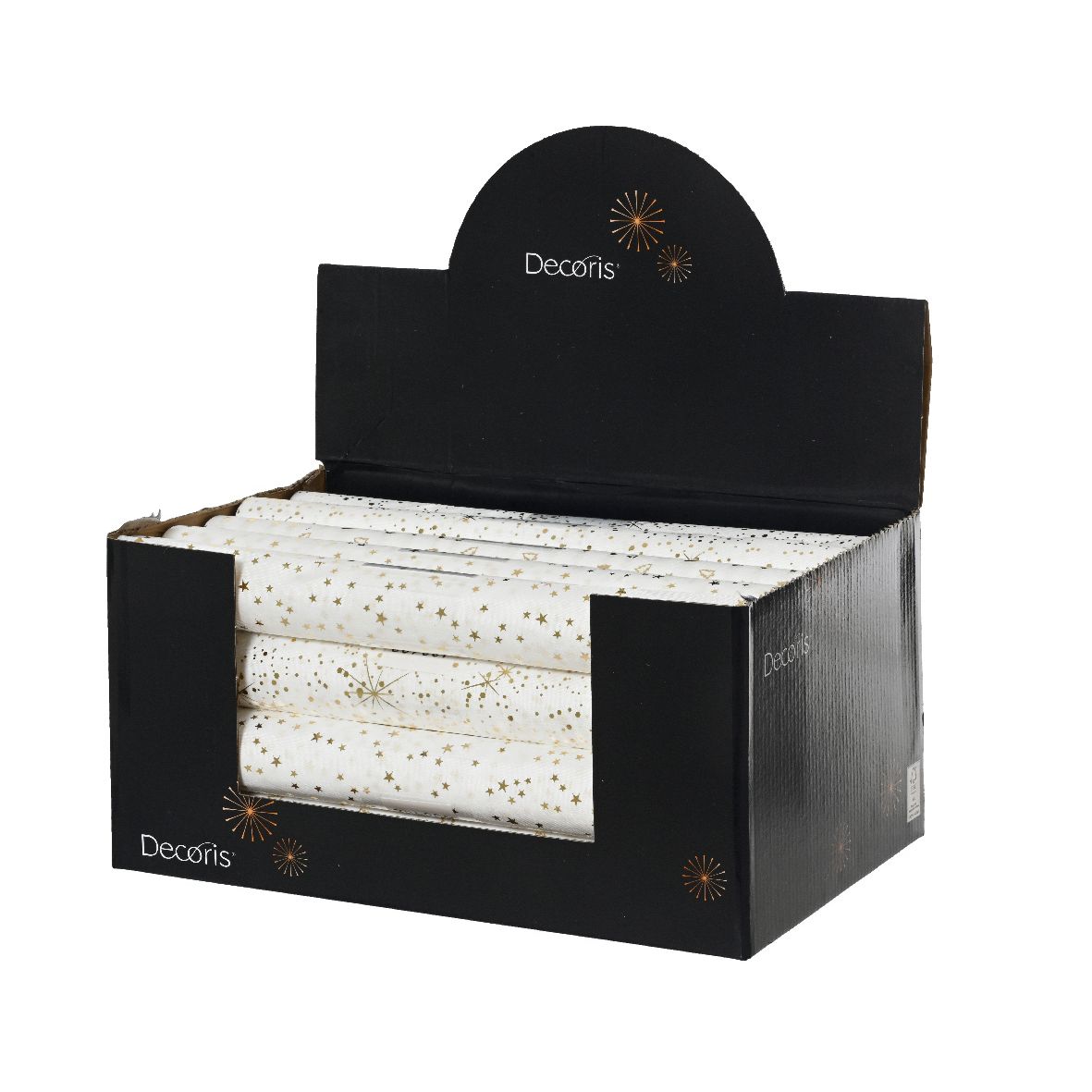 Decoris - Chemin de table polyster 200x35cm assorti | 20 pièces