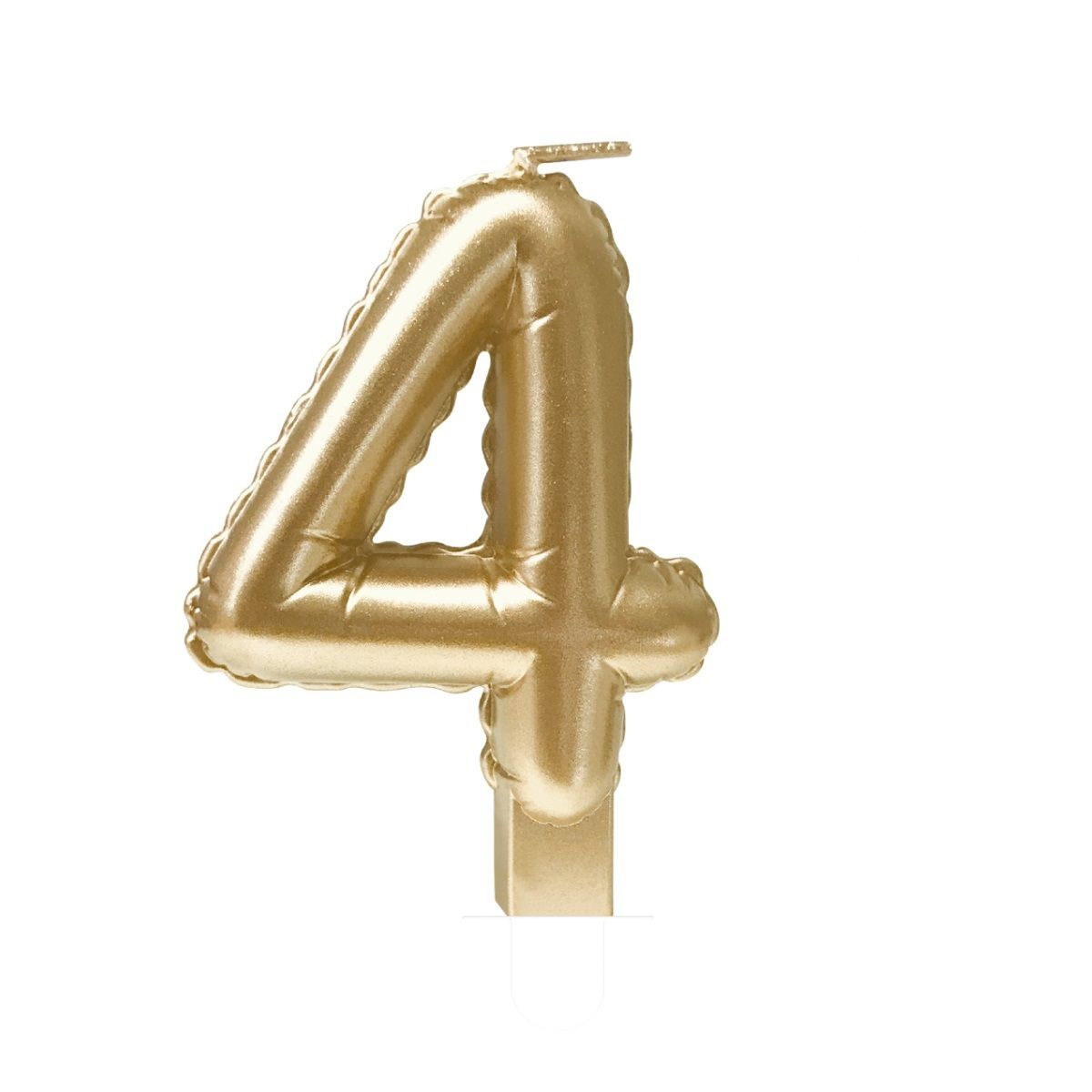 Bruna office - Foil balloon candle gold 4 | 4 stuks