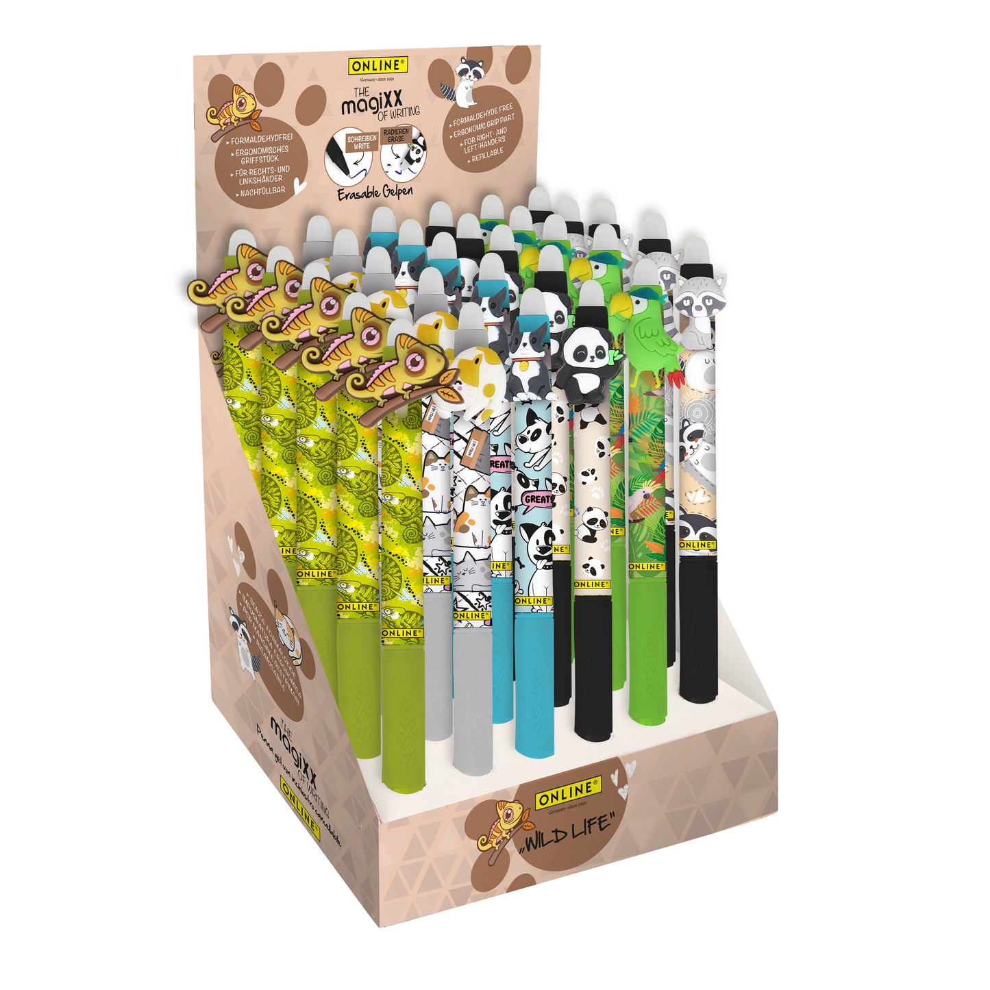 En ligne - Gel Writer Magixx Fun Wild Life 0.7mm Ass