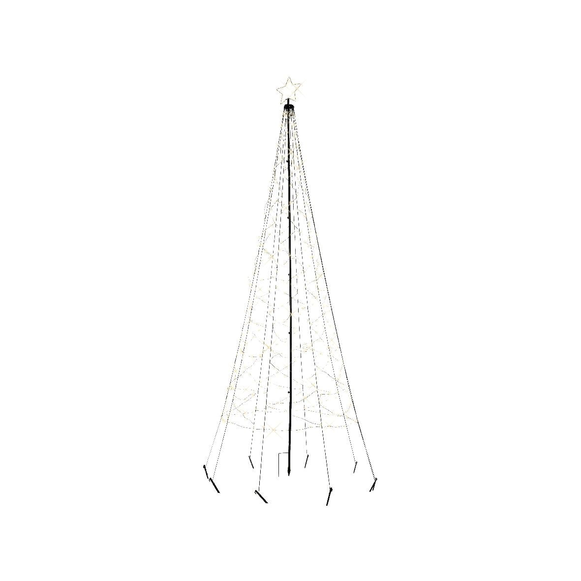 Lumineo - Weihnachtsbaum LED Eisen 200cm