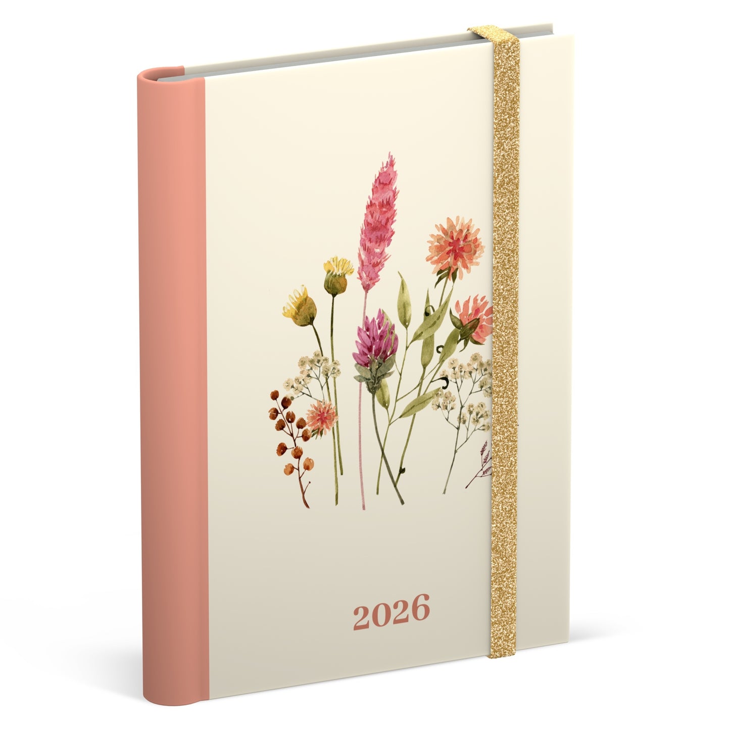 Lannoo - Agenda 2026 120x160 Flowers bouquet 7dagen/2pagina's wit