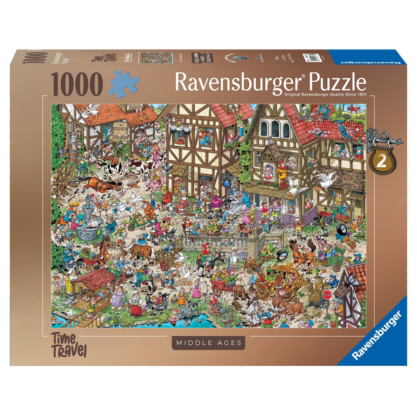 Ravensburger - Puzzel Ray's comic Middle Ages 1000 stukjes