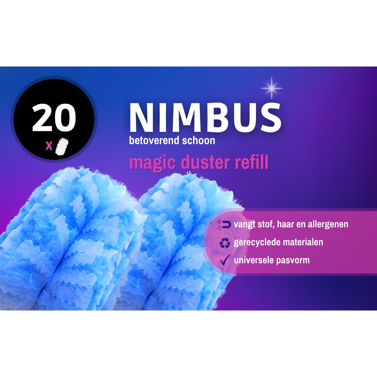 Nimbus - Duster navuldoos met 20 stuks