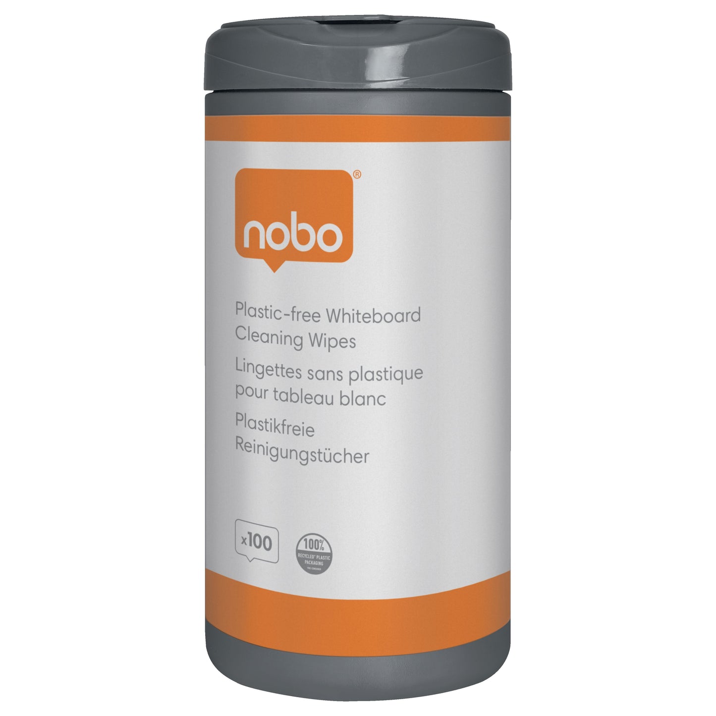 Nobo - Whiteboard-Reinigungstücher plastikfrei 100 Stk