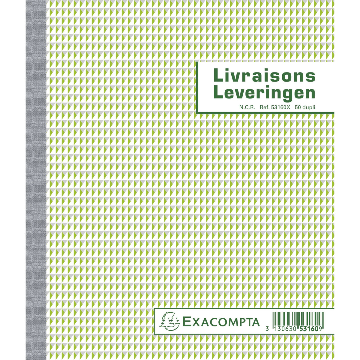 Exacompta - Collecteur de livre de caisse livraisons dupli 50 feuilles NL FR