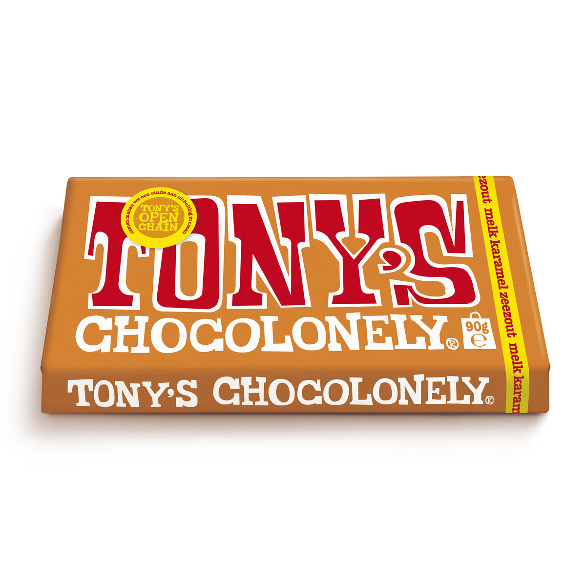 Tony's Chocolonely - Chocolade tony chocolonely melk karamel zee 90gr