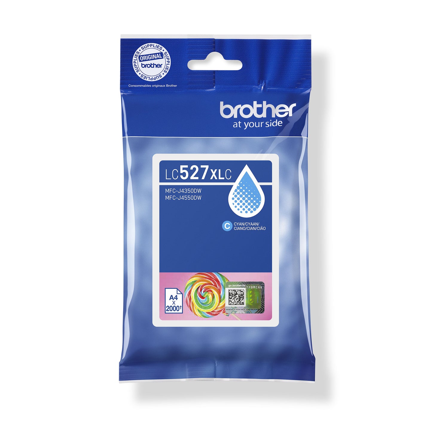 Brother - LC527XLC inktcartridge 1 stuk(s) Origineel Hoog (XL) rendement Cyaan