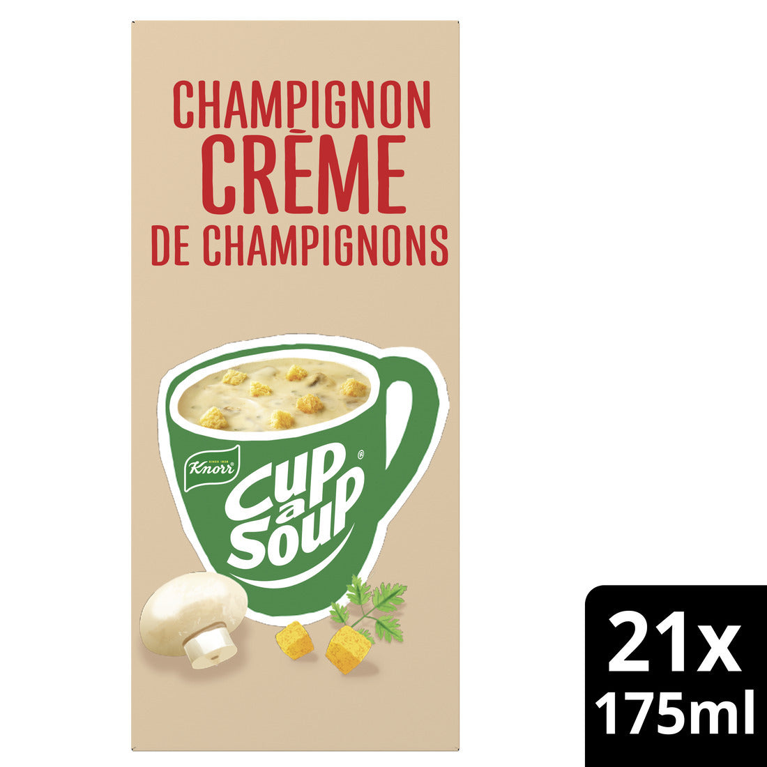 Knorr - Cup a soup champignon creme 175ml | 4 stuks