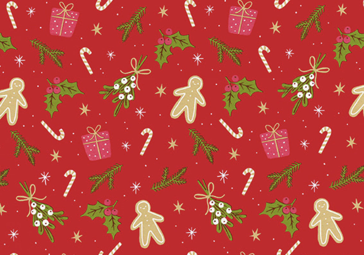 Rotolux - Apparaatrol gingerbreadman rood 200mx50cm