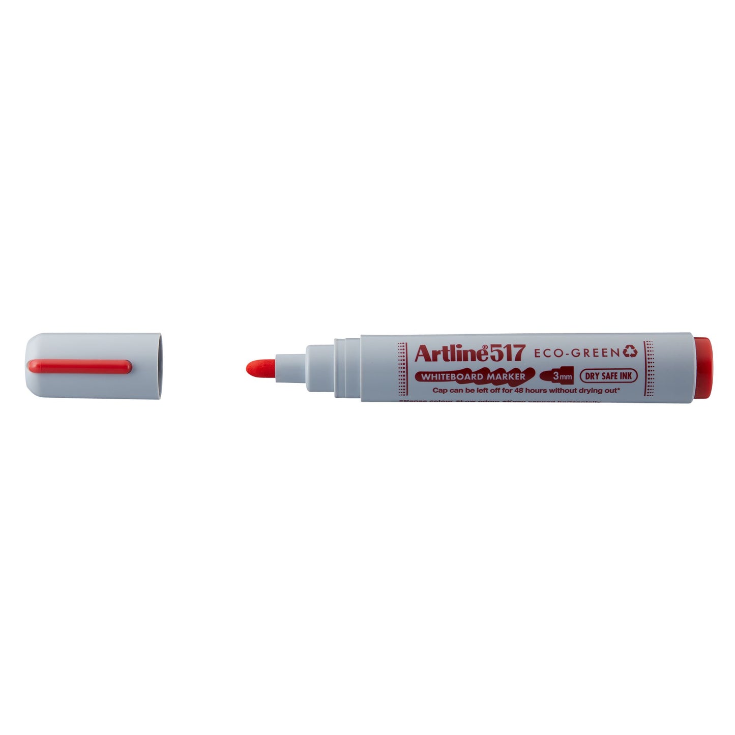 Artline - Whiteboardmarker 517 eco rund mittelrot | 12 Stück