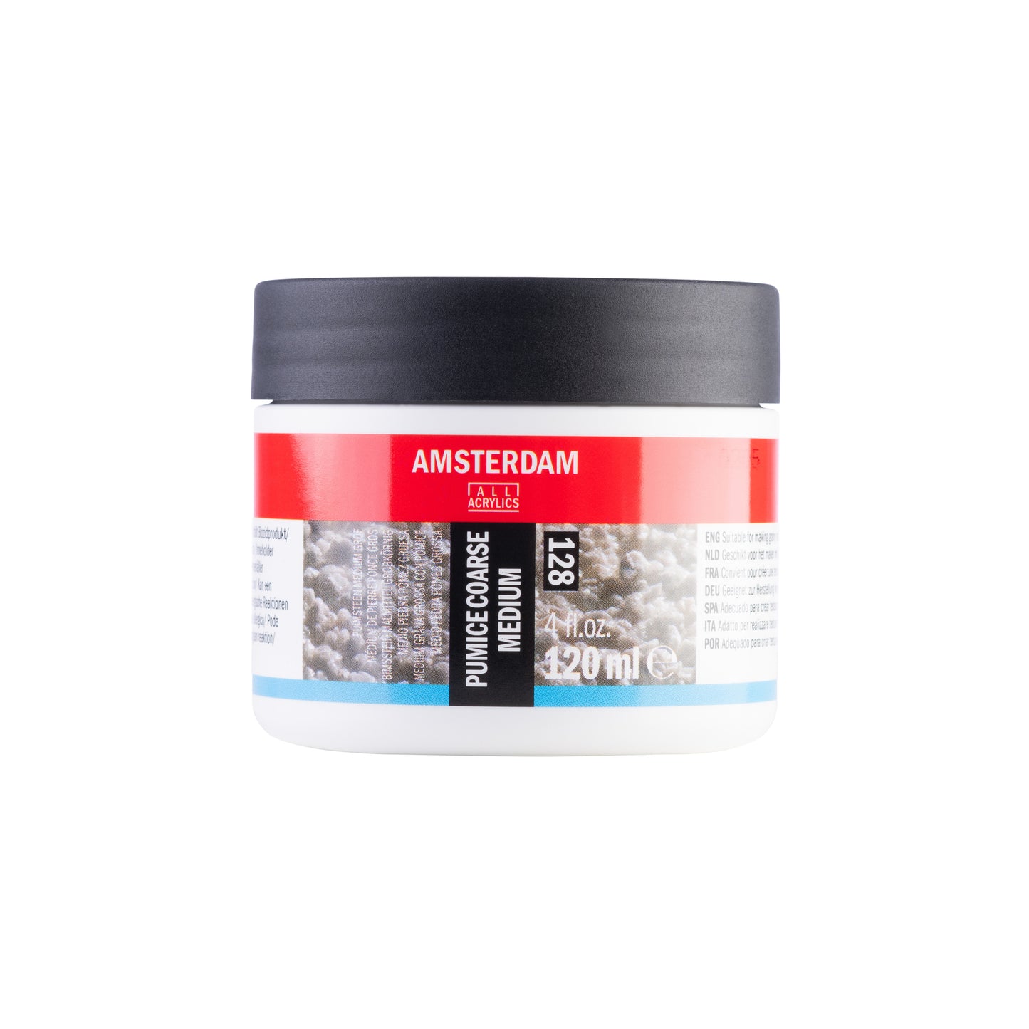 Amsterdam All Acryli - Medium amsterdam mini 128 puimsteen grof 120ml | 4 stuks