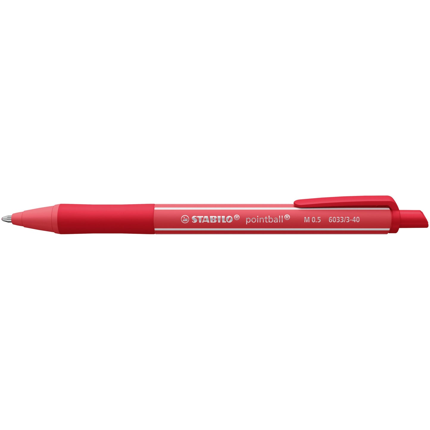 Stabilo - Balpen pointball colorful rood
