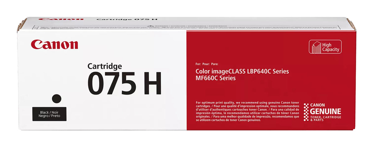 Canon - 075 H tonercartridge 1 stuk(s) Origineel Zwart