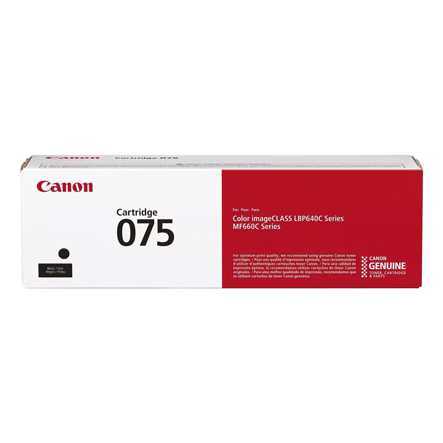 Canon - 075 tonercartridge 1 stuk(s) Origineel Zwart