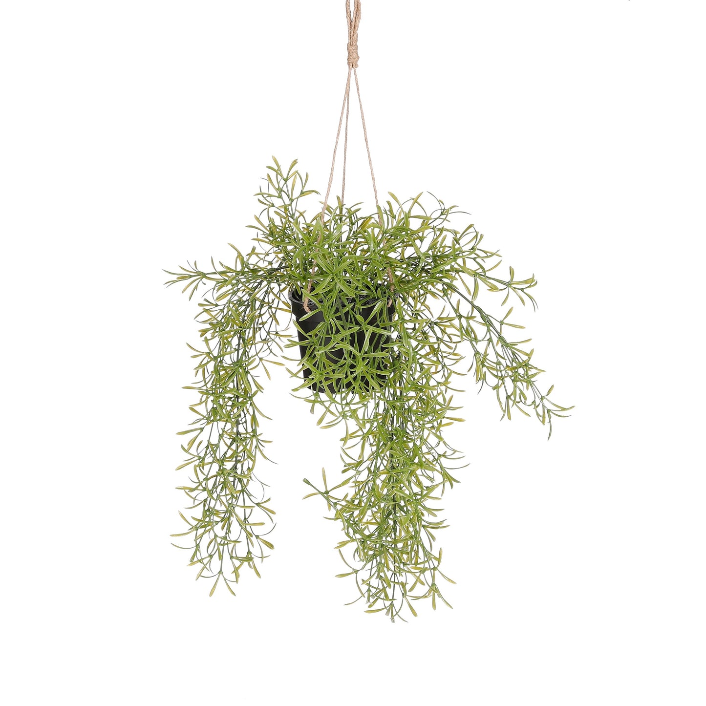 Mica Decorations - Kunstplant mica rhipsalis hangend in pot groen