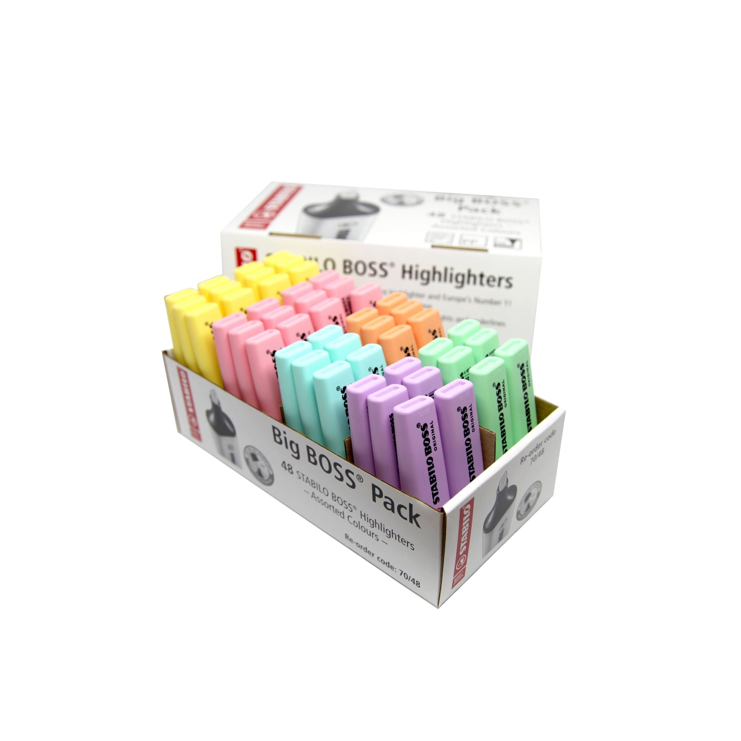 Stabilo - Markeerstift boss 70 48st assorti pastel