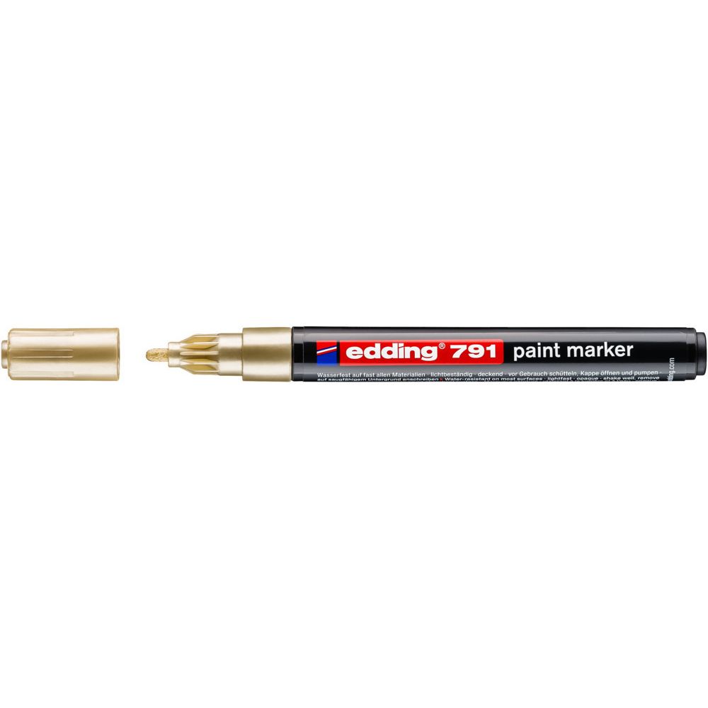 Edding - Paintmarker 791 alcoholbasis 1-2mm goud | 10 stuks