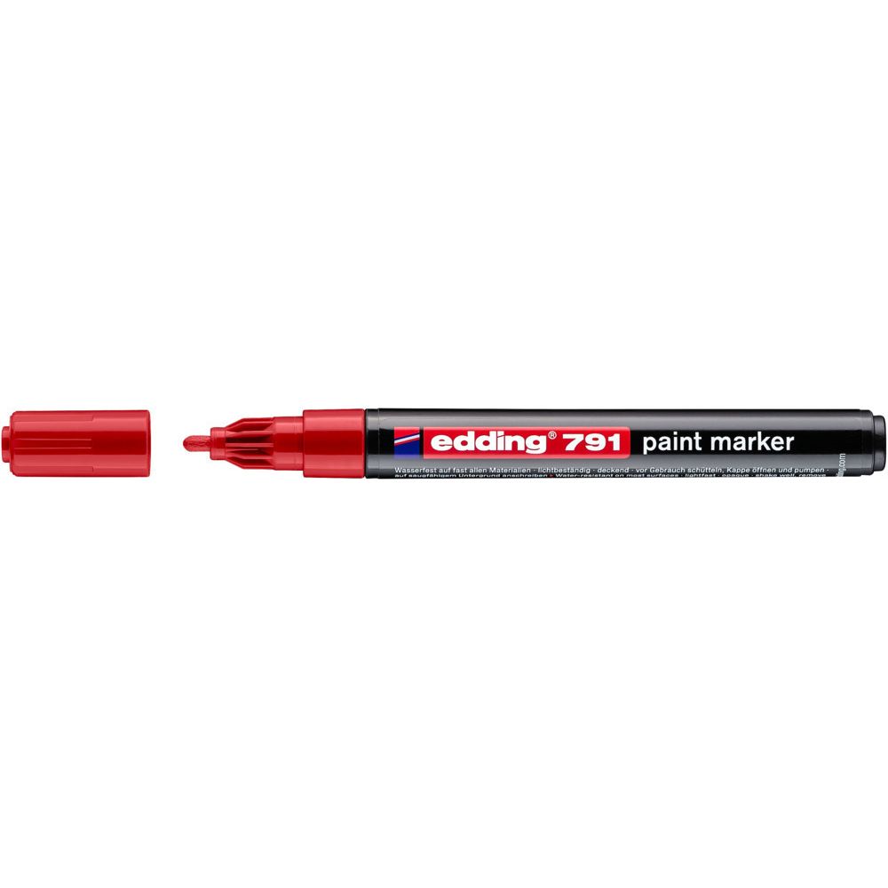 Edding - Paintmarker 791 alcoholbasis 1-2mm rood