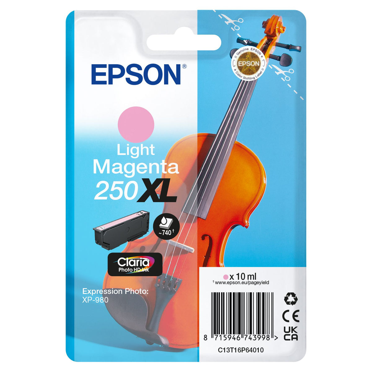 Epson - Inktcartridge 250xl t16p64 licht rood
