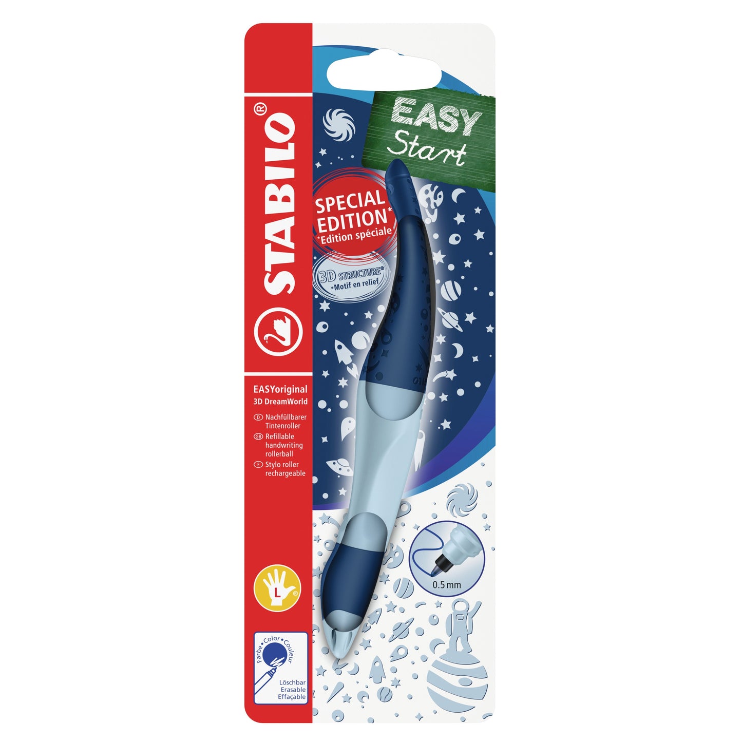 Stabilo - Rollerpen easyoriginal 3d dreamw lh m bl