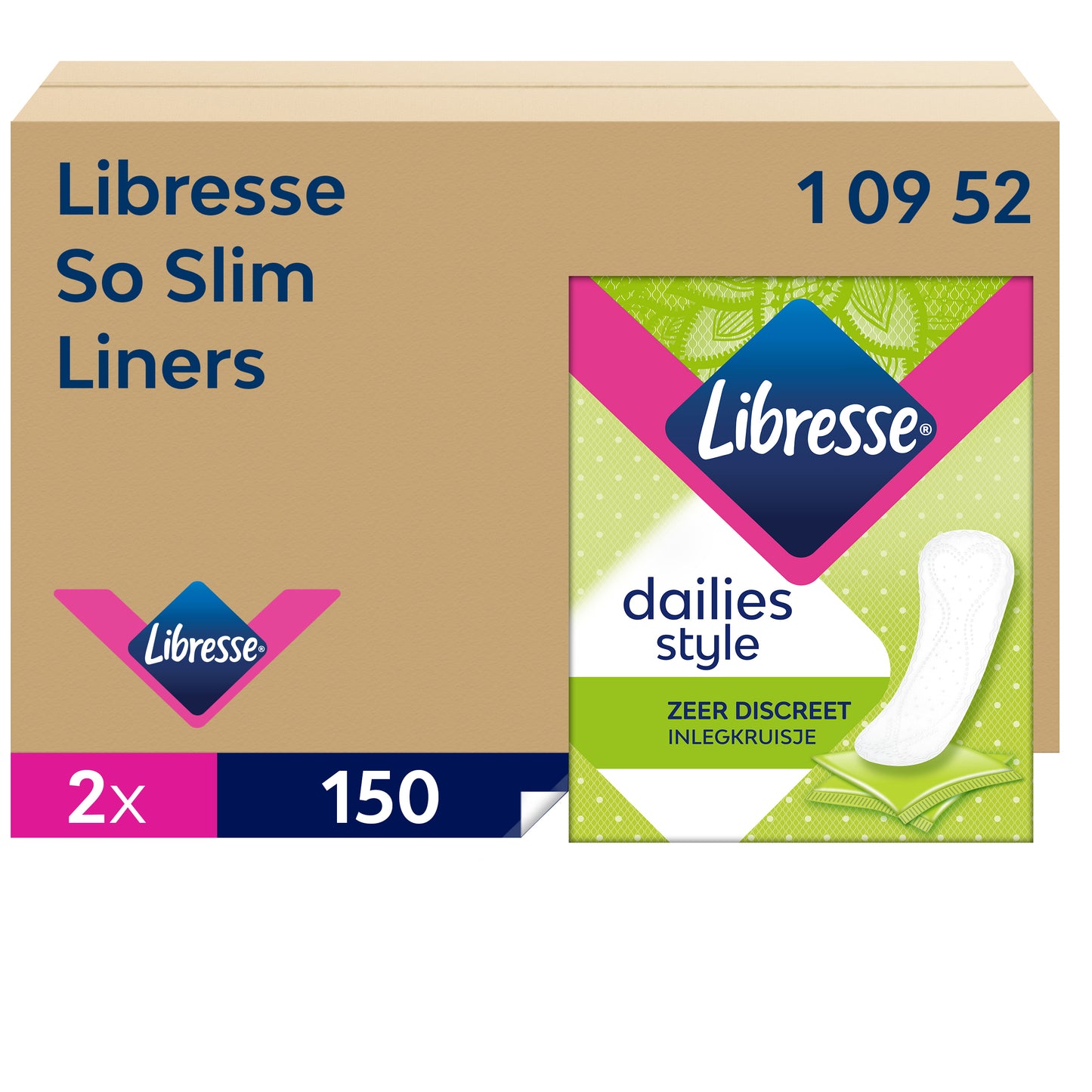 LIBRESSE - Inlegkruis p2 so slim 150 stuks