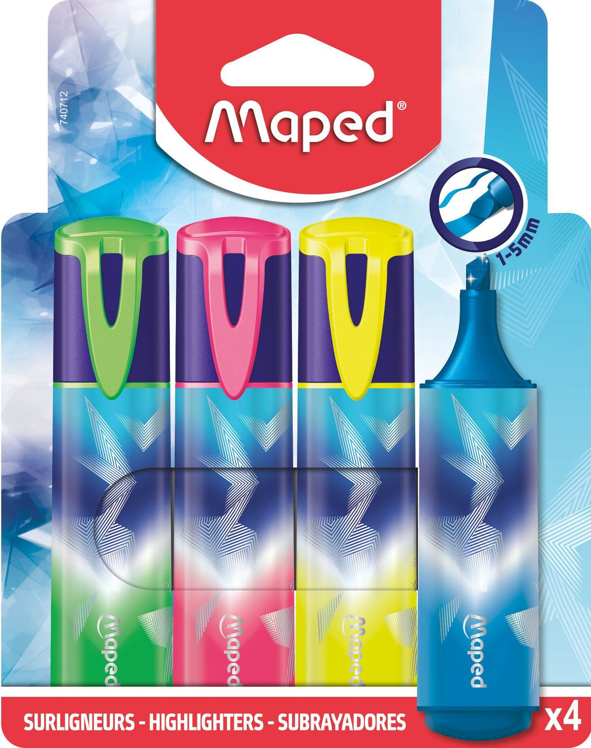 Maped - Markeerstift arctic vibes set 4 kleuren
