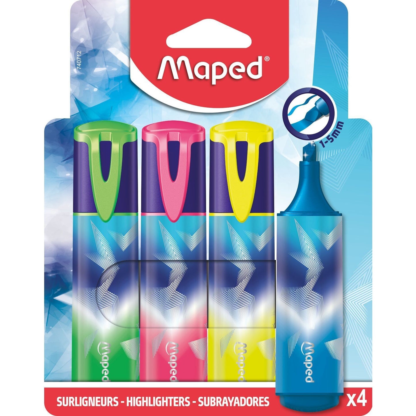 Maped - Markeerstift arctic vibes set 4 kleuren