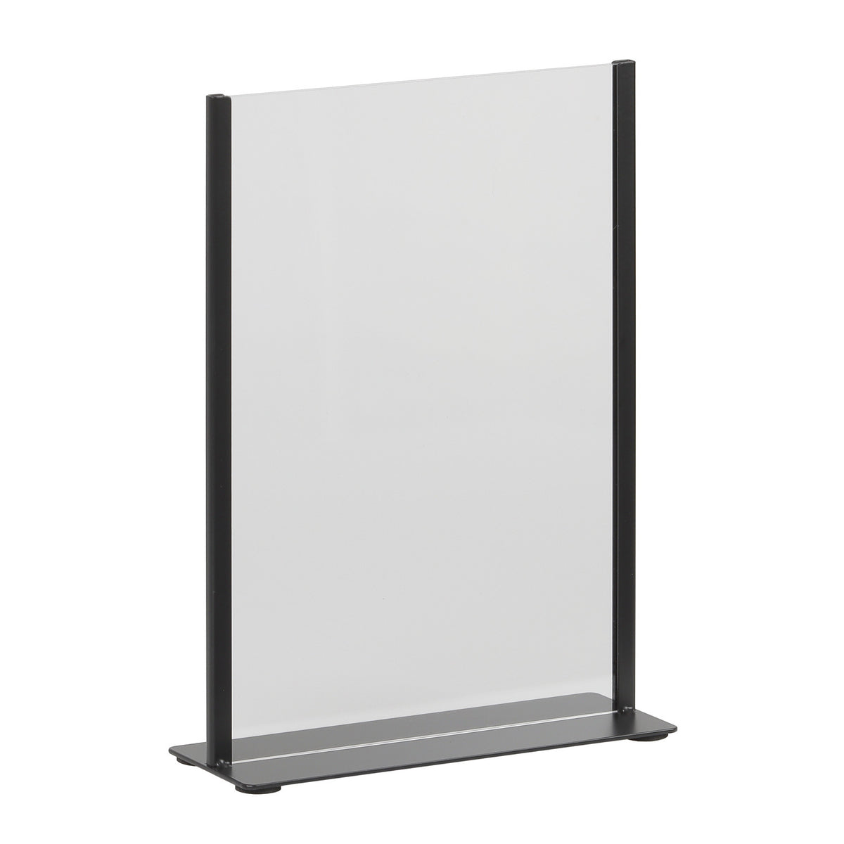 Europel - Kaarthouder zwart metaal met acryl bord a4