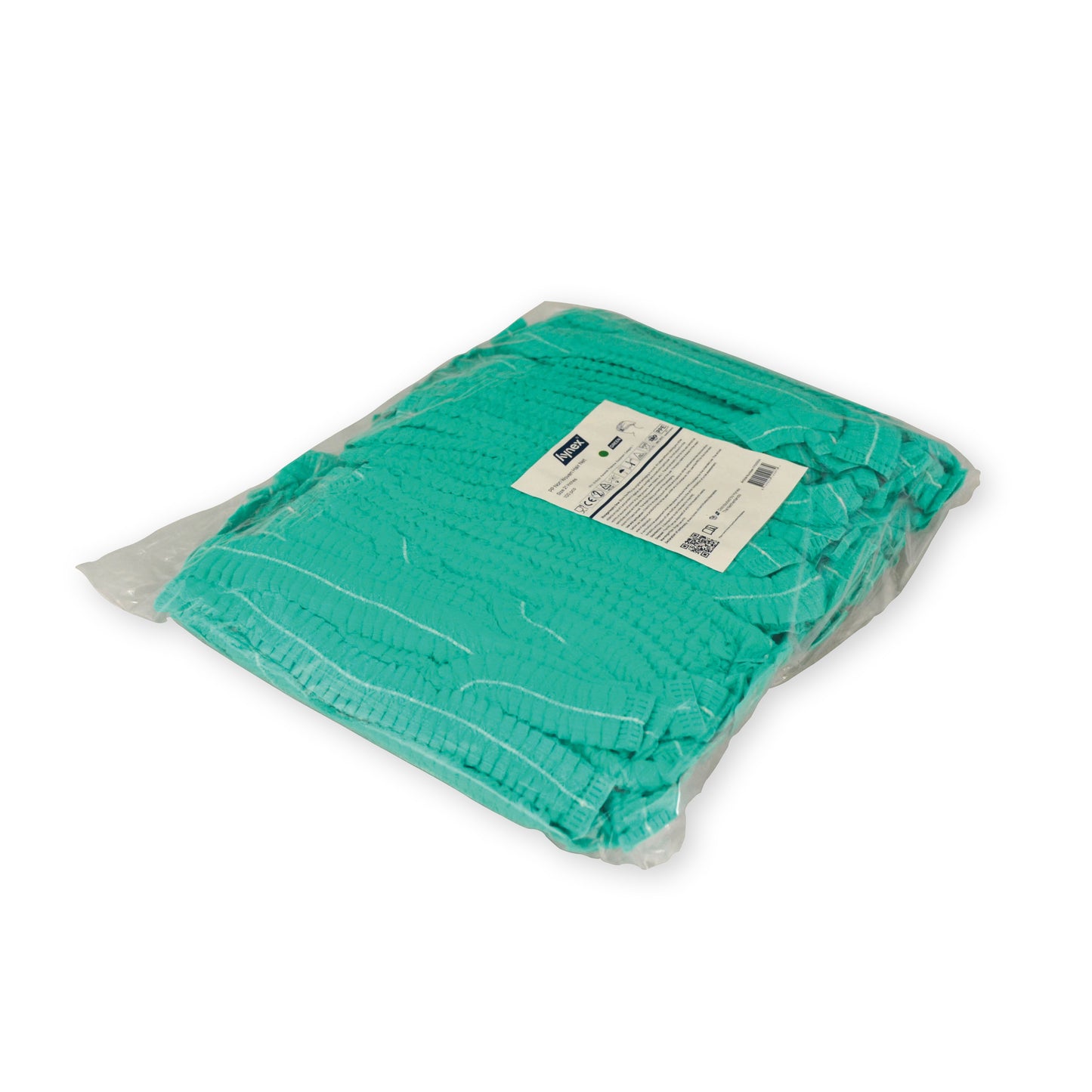 Hynex - Haarnet clip non-woven groen pp 100 stuks