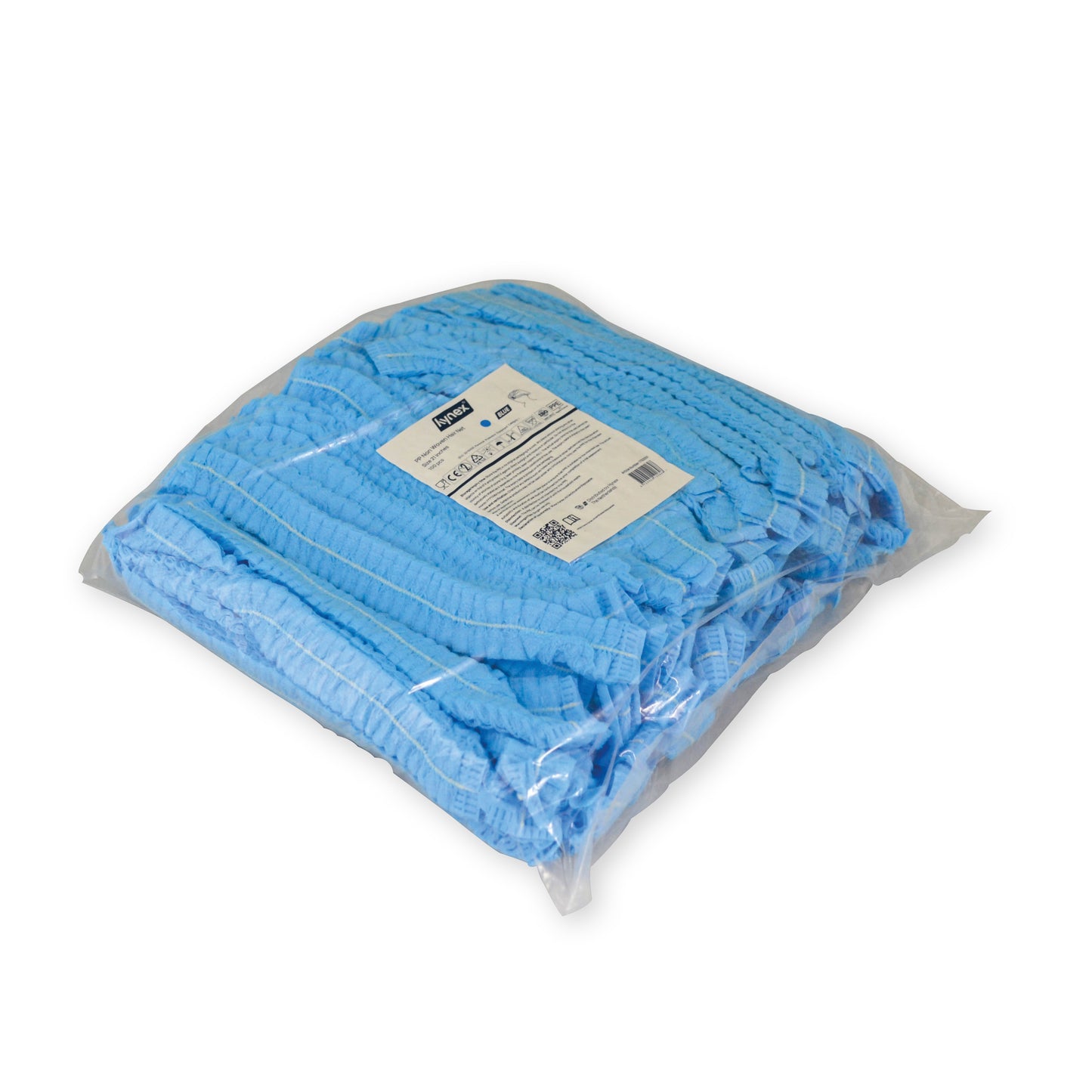 Hynex - Haarnet clip non-woven blauw pp 100 stuks