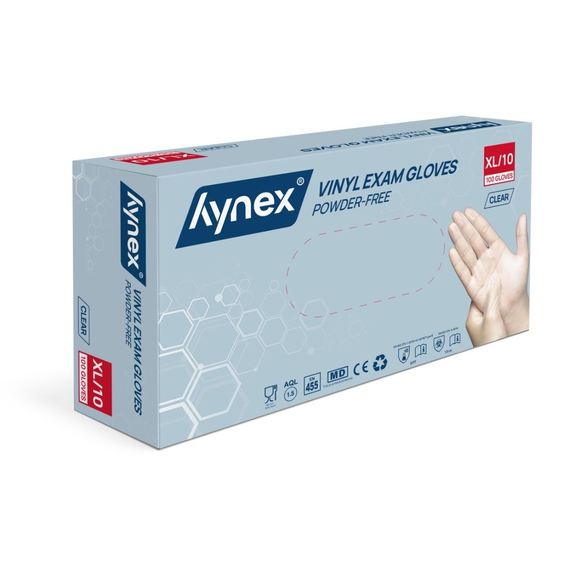 Hynex - Handschoen vinyl xl tr 4.5gr 100 stuks