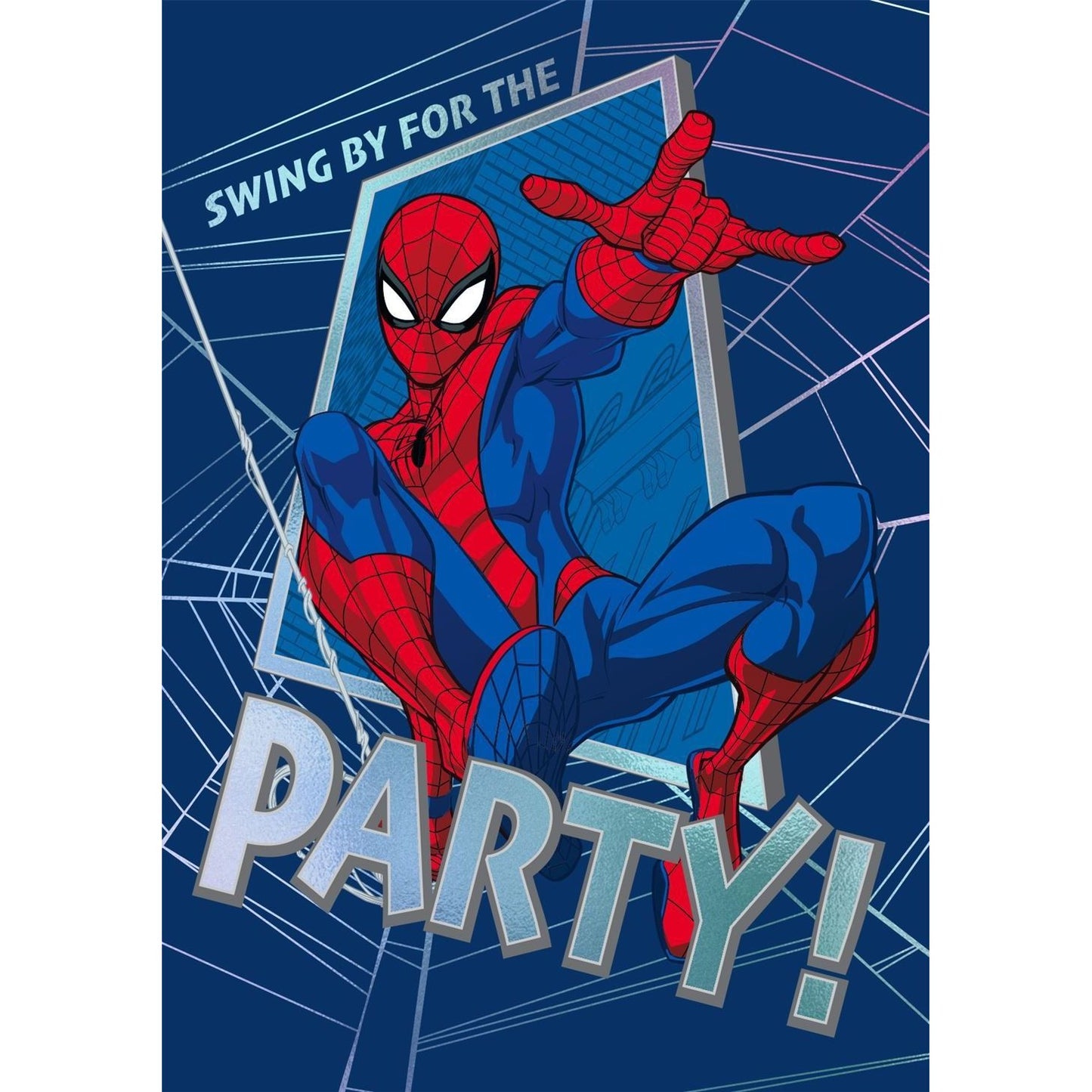 Hallmark - Wenskaart uitnodiging spiderman 6 stuks
