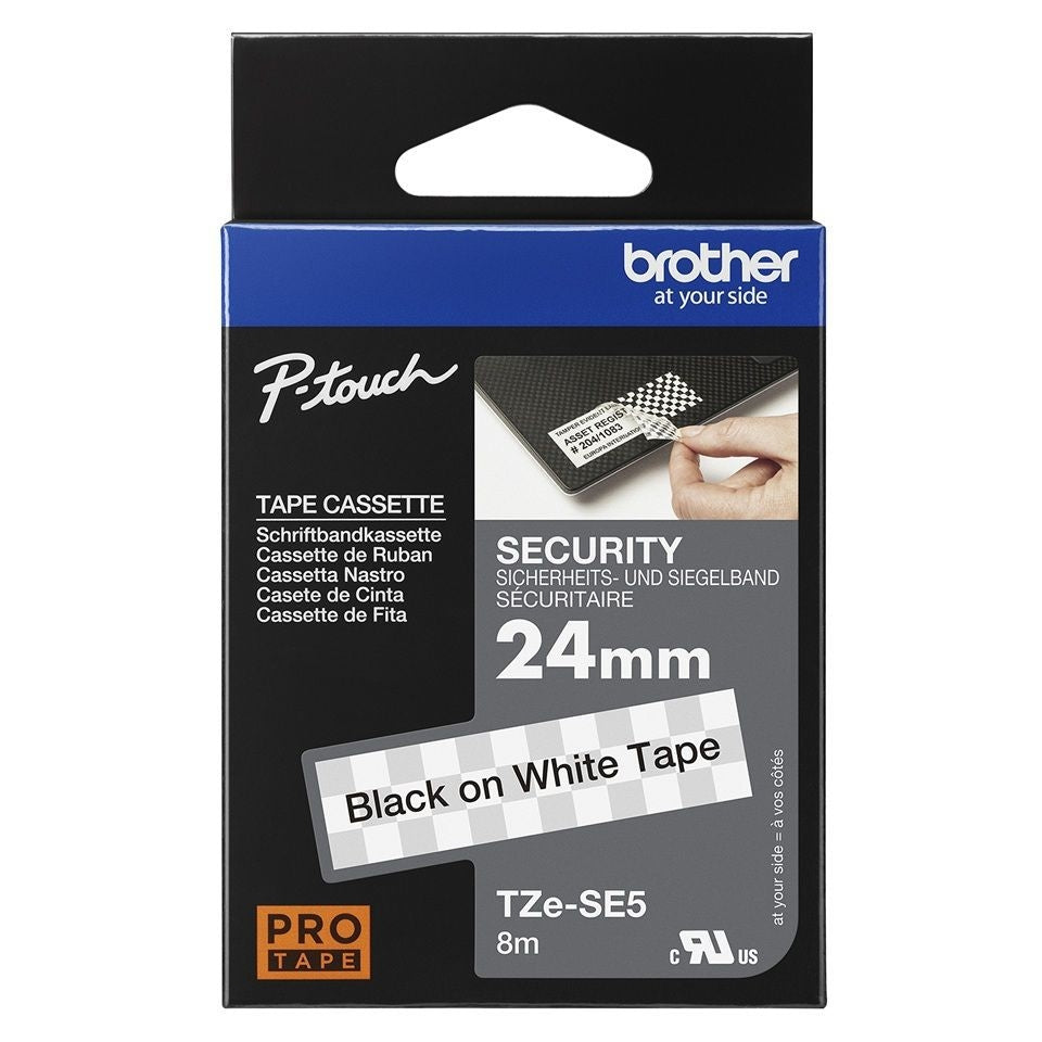 Brother - TZE-SE5 labelprinter-e Zwart op wit TZ/TZe
