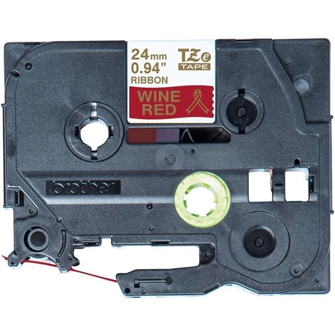 Brother - Labele ptouch tzerw54 24mm wijnrood
