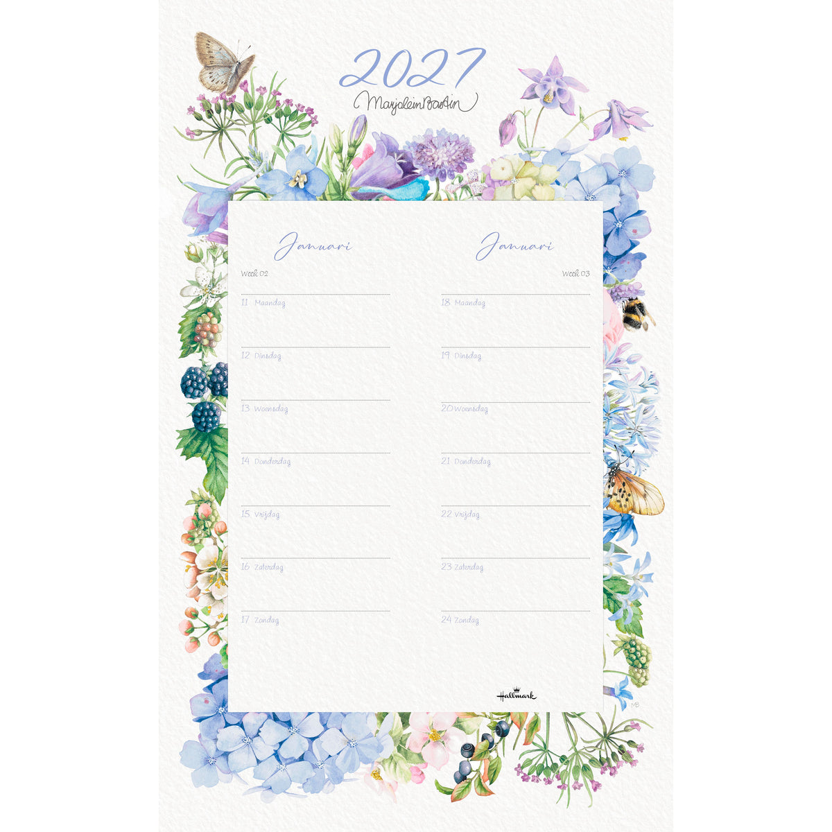 Hallmark - Schildkalender 2027 marjolein bastin 210x340mm nl